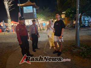 Tingkatkan Keamanan Patroli Dialogis Pam Wisata Polresta Denpasar di Pantai Seminyak, Kuta