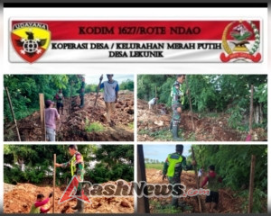 Monitoring Wilayah oleh Babinsa, Pekerjaan Profil di Desa Lekunik Berjalan Lancar