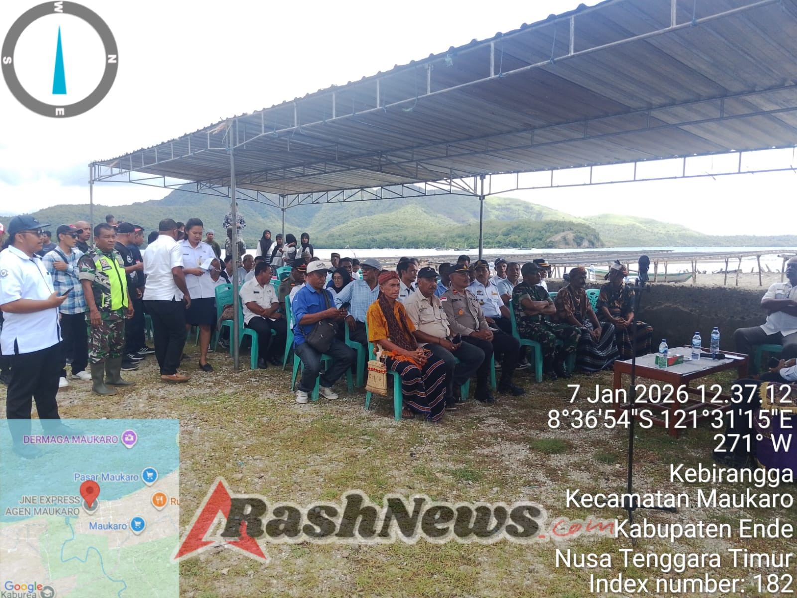 TNI, Polri, dan Pemda Bersatu Dukung Pembangunan Kampung Nelayan Merah Putih Ende