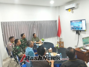 Kodim 1630/Manggarai Barat Siap Dukung Swasembada Pangan Nasional Melalui Vicon Bersama Presiden RI