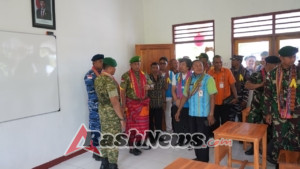 Danrem 161/Wira Sakti Resmikan Kolaborasi TNI–PLN Bangun SMPN Oepoli di Perbatasan RI–RDTL