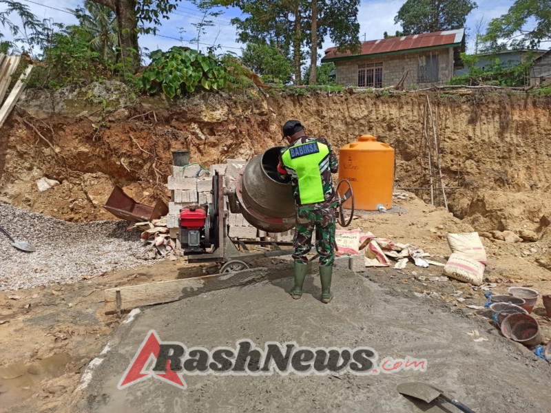 Pantau Progres KDKMP, Babinsa Pastikan Pekerjaan Berjalan Aman dan Sesuai Spek.