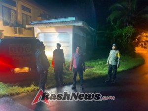 Kanit Intel Polsek Bebandem Pimpin Patroli Blue Light Patrol