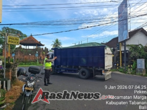 Polsek Marga Gelar Personil Strong Point Pagi Sepanjang Jalan Wisnu Marga