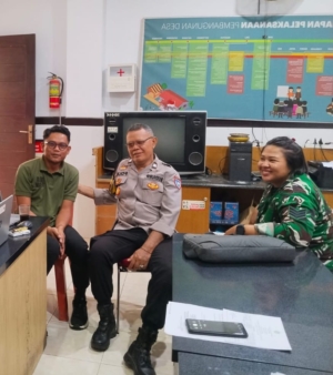 Awali Tahun 2026, Bhabin Desa Dauh Peken Gelar Sambang Dialogis Ajak Pemdes Jaga Kamtibmas