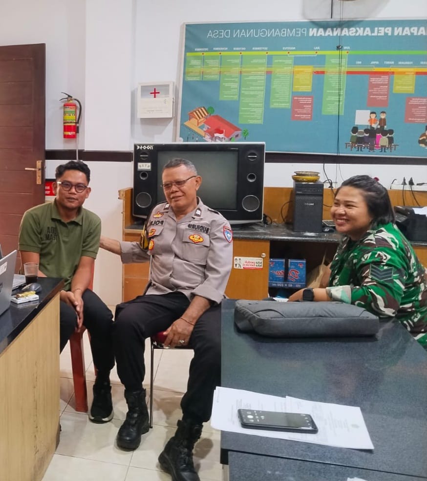 Awali Tahun 2026, Bhabin Desa Dauh Peken Gelar Sambang Dialogis Ajak Pemdes Jaga Kamtibmas