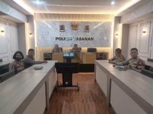 Polres Tabanan Ikuti Sosialisasi Laporan Polisi dan Kehilangan Online, Wujudkan Pelayanan Presisi Berbasis Digital
