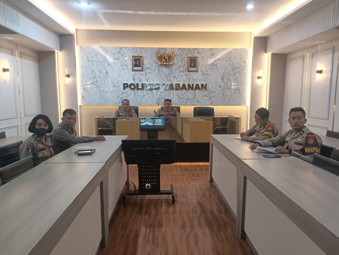 Polres Tabanan Ikuti Sosialisasi Laporan Polisi dan Kehilangan Online, Wujudkan Pelayanan Presisi Berbasis Digital