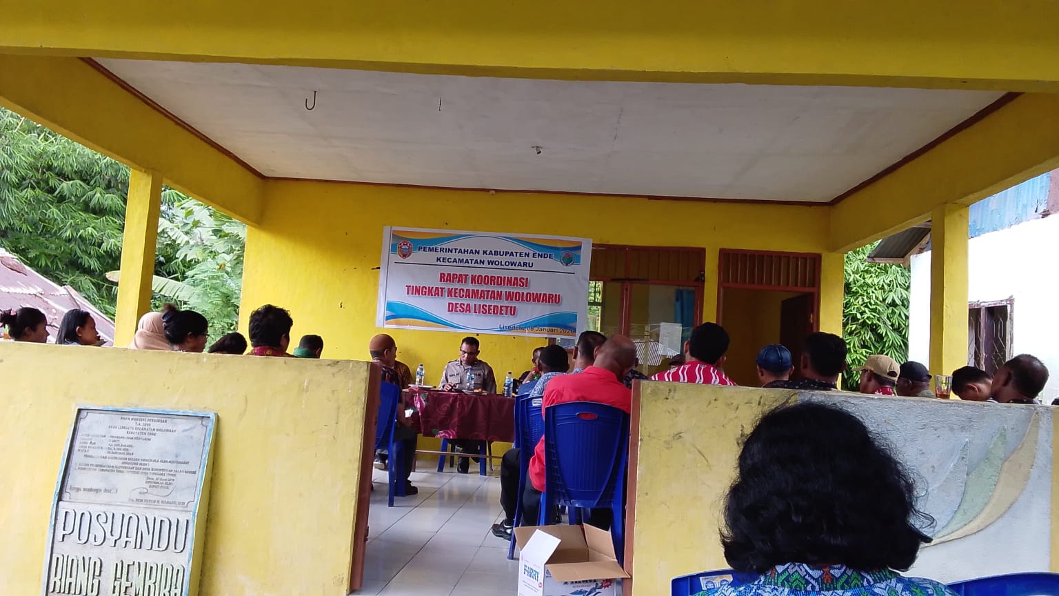 Koordinasi dan Sinergi, Babinsa Wolowaru Dukung Program Pemerintah Kecamatan