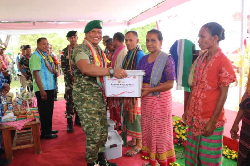 Kodim 1604 Kupang Peduli Kesejahteraan Warga Perbatasan