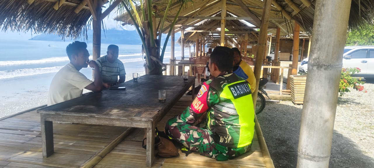 Komsos dan Pamwil Babinsa Koramil 1602-01/Ende Berjalan Lancar dan Aman