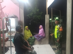 Koramil 1608-04/Woha Gelar Apel Pengecekan Patroli Siskamling dengan Personil Gabungan