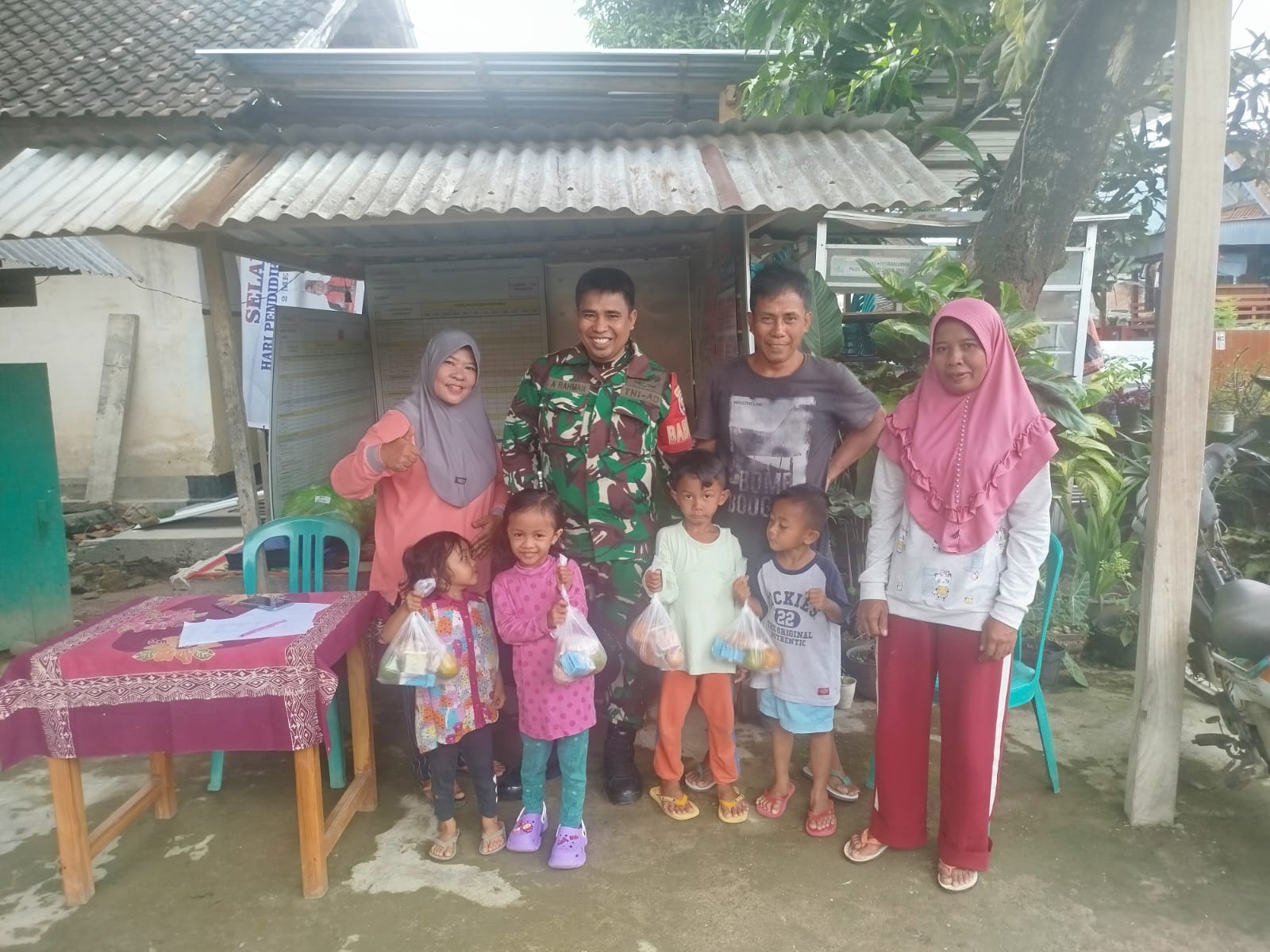 Pendampingan Babinsa Sukseskan Program Makan Bergizi Gratis