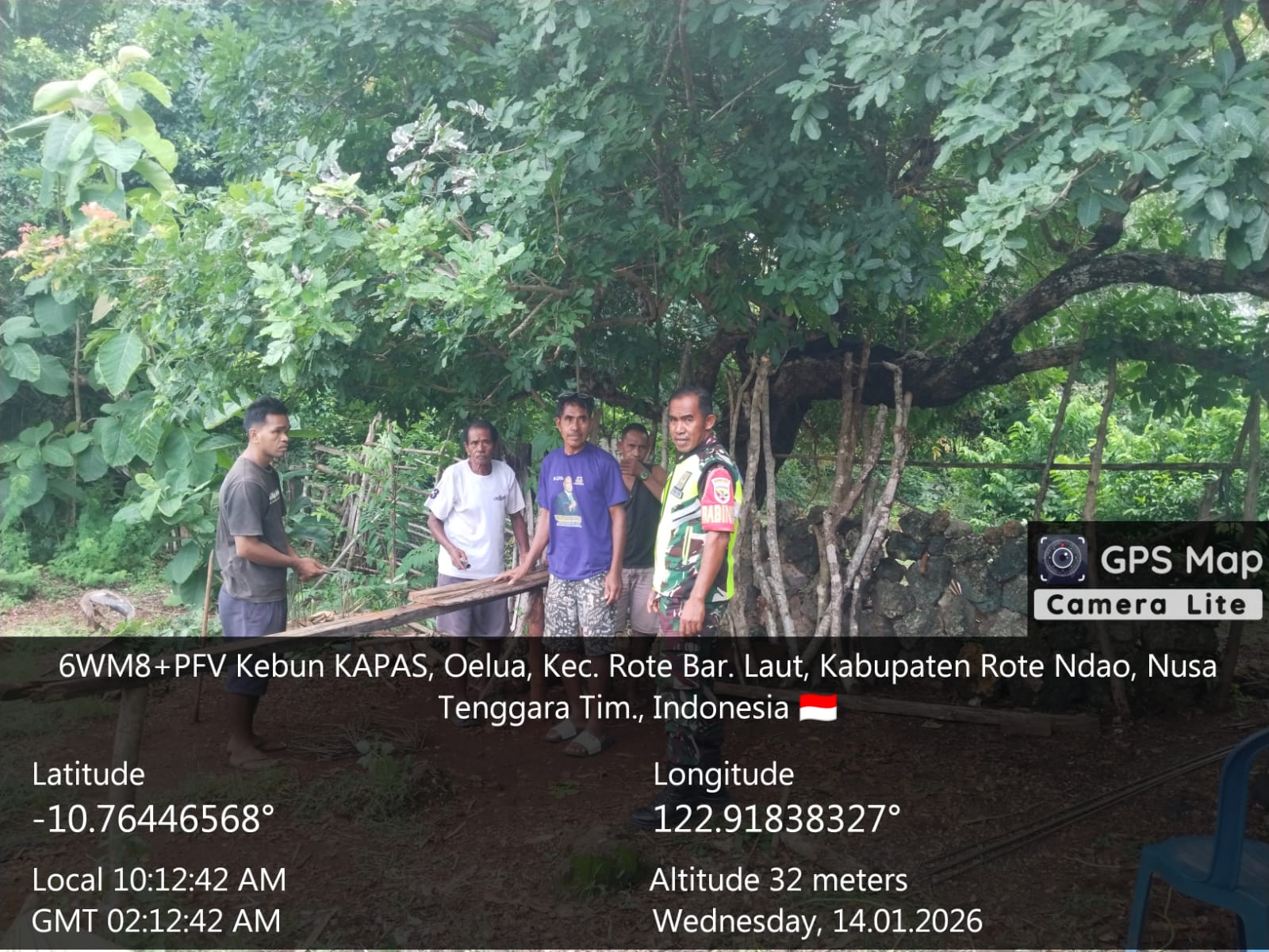 Sertu Jose Timo Laksanakan Pemantauan Tahap Pelipatan Besi Pembangunan KDKMP