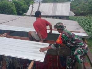 Danposramil Wera Himbau Warga Tetap Waspada Hadapi Cuaca Ekstrem