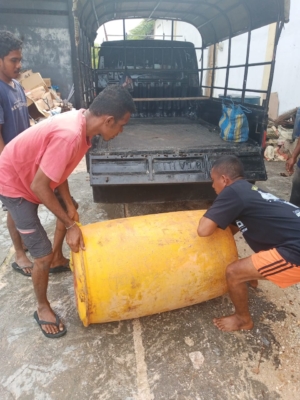 Dukung Kelancaran Pembangunan, Babinsa Pantau Aktivitas KDKMP Hundihopo