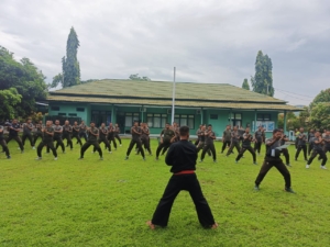 Kodim 1614/Dompu Tingkatkan Kesiapan Prajurit Melalui Latihan Pencak Silat Militer