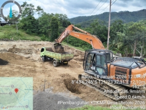 Pembangunan KDKMP Desa Utetoto Berjalan Aman dan Kondusif