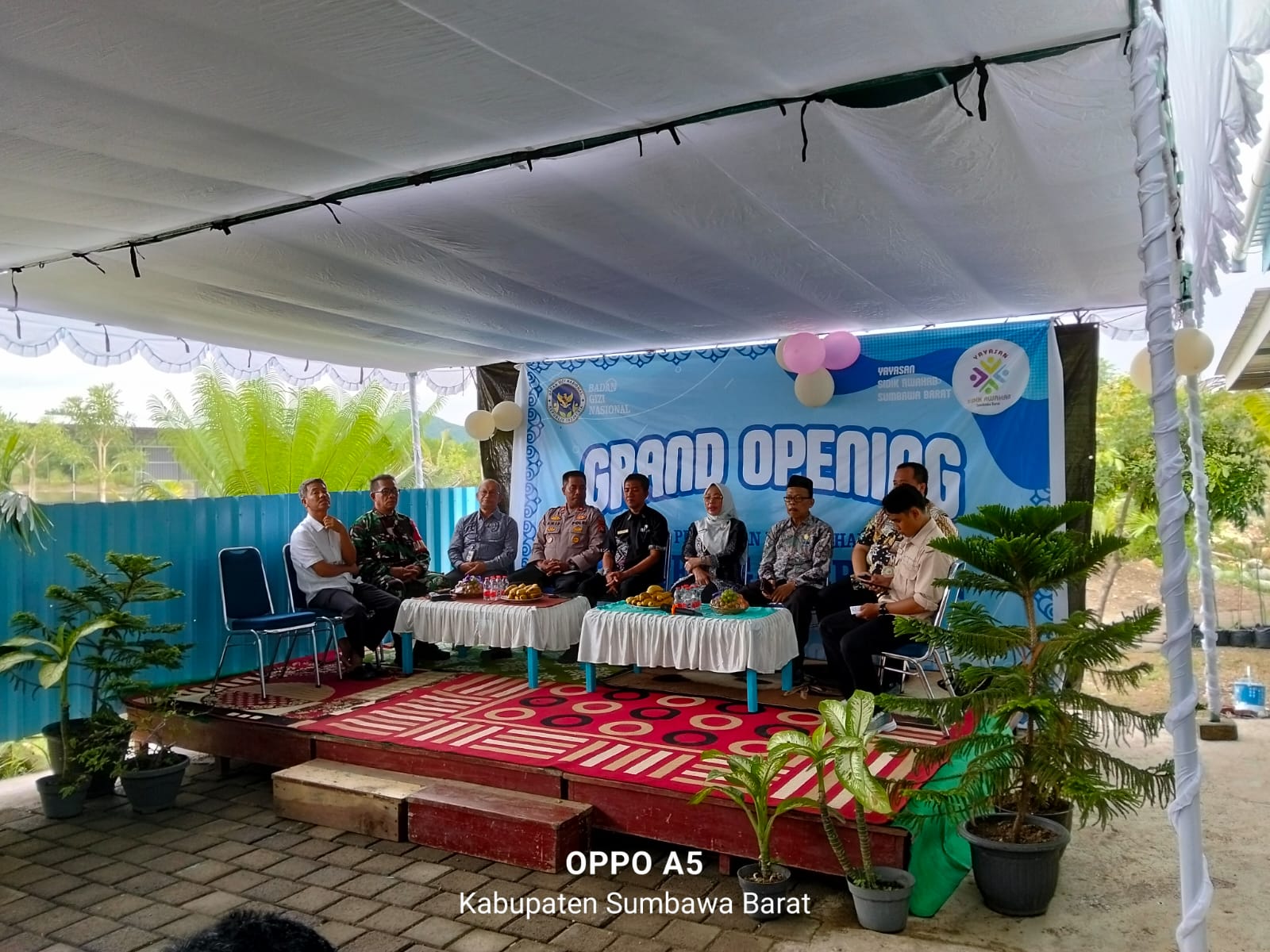 Danramil 1628-01/Taliwang Hadiri Peresmian SPPG Telaga Bertong