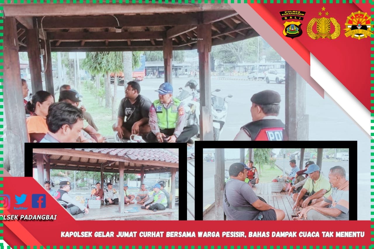 Kapolsek gelar Jumat Curhat bersama warga pesisir, bahas dampak cuaca tak menentu