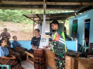 Sinergi TNI dan Petugas Desa, Penyaluran BCRP di Detuwulu Berjalan Tertib dan Lancar