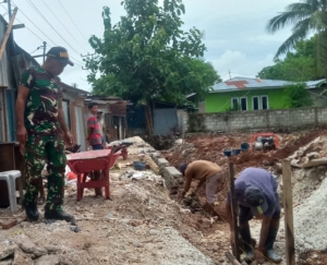 Pondasi KDKMP Mulai Rampung, Babinsa Kodim 1627/RN Intensifkan Monitoring