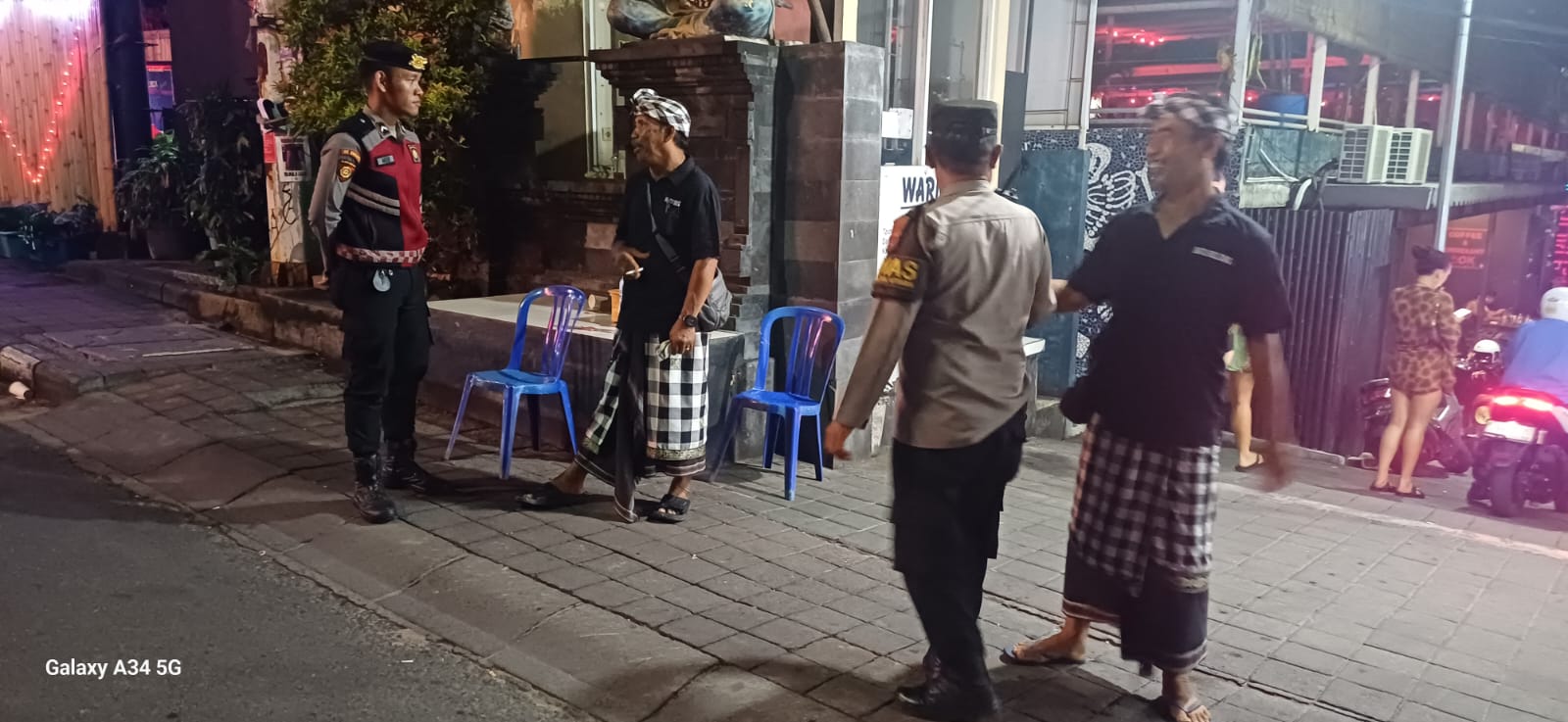 Polsek Kuta Utara  Gencarkan Blue Light Patrol Subuh  Di Kawawan Wisata