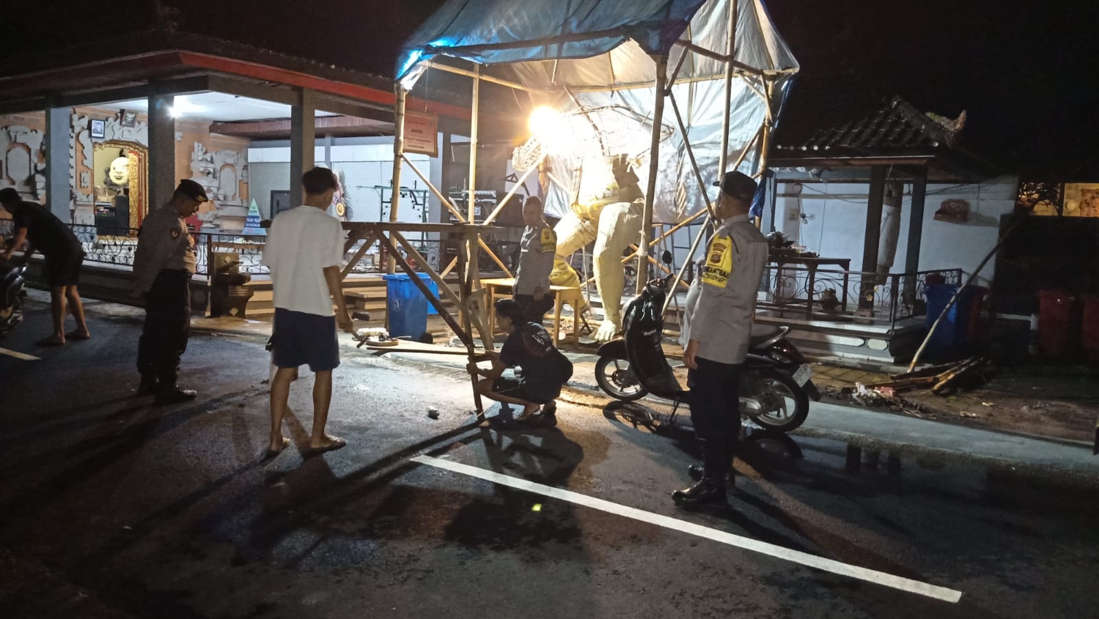 Polsek Marga Tingkatkan Patroli Malam Ciptakan Kamtibmas Kondusif