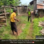 Babinsa Koramil Batutua Aktif Monitor Pembangunan KDKMP di Loaholu