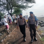 Polairud Polres Gianyar Intensifkan Patroli Pesisir Saat Upacara Keagamaan di Pantai Masceti