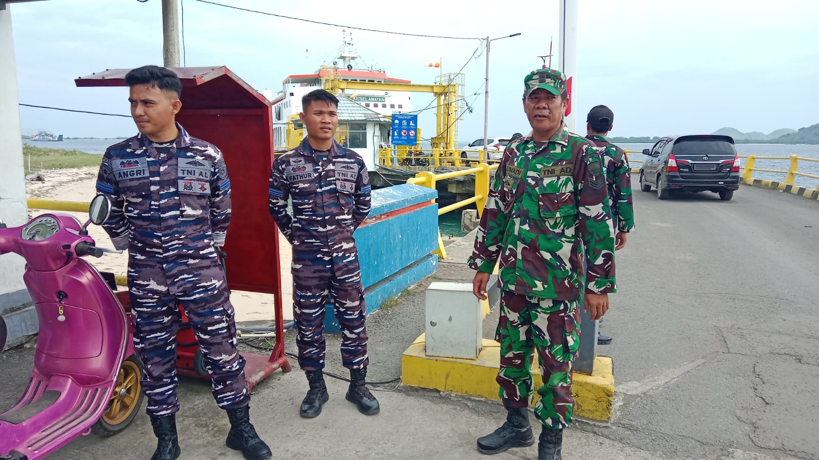 Pengamanan Pelabuhan Poto Tano Berjalan Lancar,  Aktivitas Masyarakat Terkendali