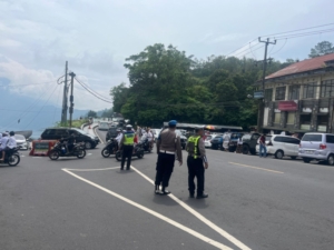 Akhir Pekan, Polres Bangli Tingkatkan Pengamanan Kunjungan Wisatawan di Kawasan Obyek Wisata Kintamani