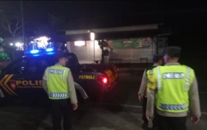 Cegah terjadinya Kriminalitas pada malam hari, Polsek Penebel laksanakan Patroli Blue Light