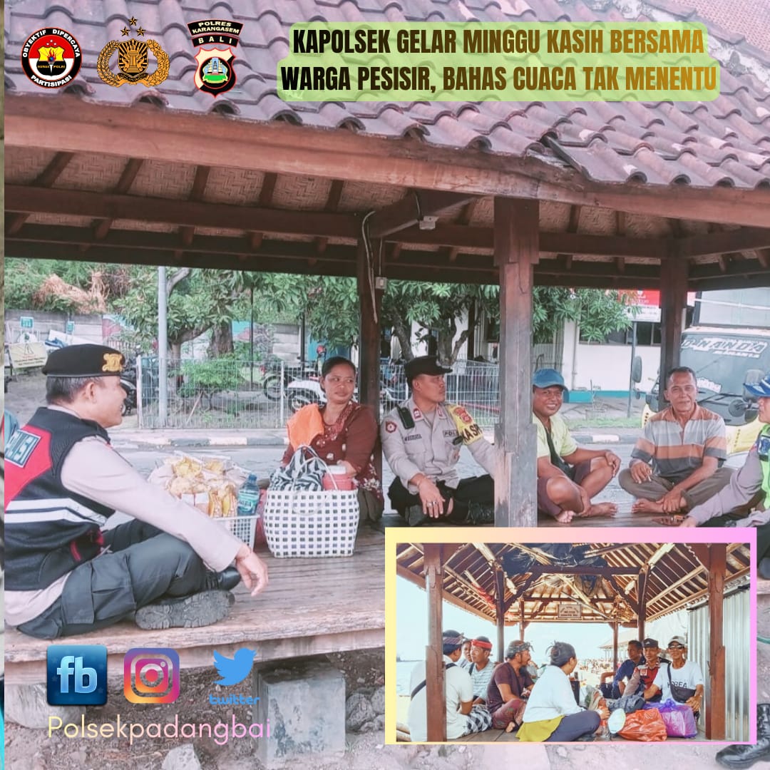 Kapolsek Gelar Minggu Kasih Bersama Warga Pesisir, Bahas Cuaca Tak Menentu