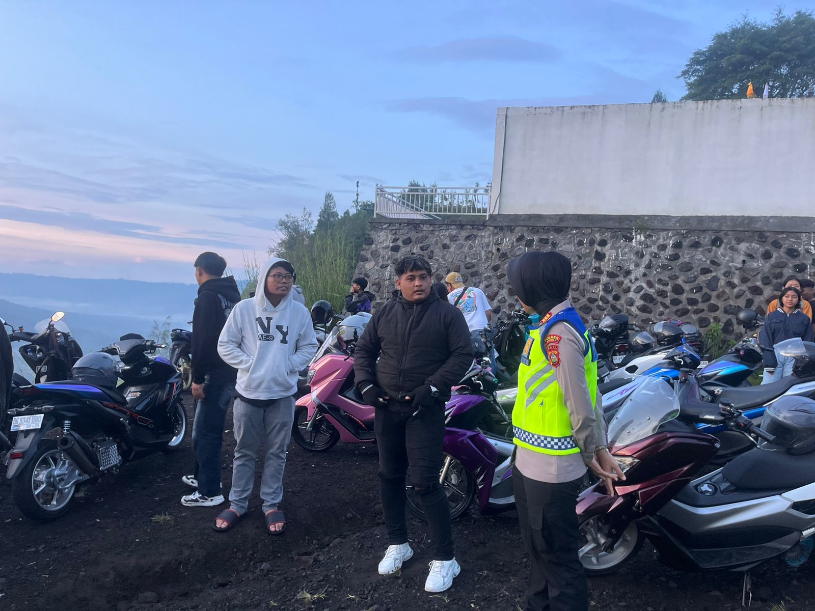 Kasat Lantas Polres Bangli Atensi Pengamanan Touring “Vikachu Goes To Pinggan”, Situasi Aman dan Kondusif