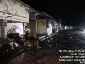 Patroli Blue Light Polsek Baturiti Jaga Stabilitas Kamtibmas di Malam Hari