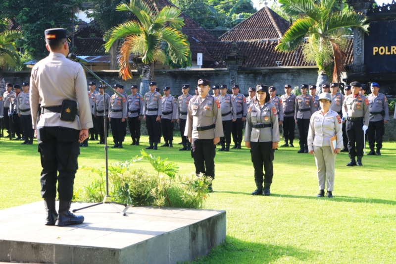 Polres Klungkung Gelar Upacara Hari Kesadaran Nasional.
