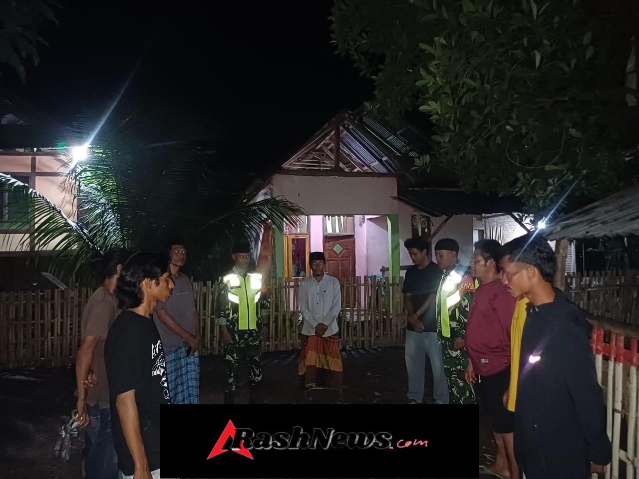 Babinsa Lanta Barat dan Warga Bersinergi Jaga Kondusifitas Lingkungan