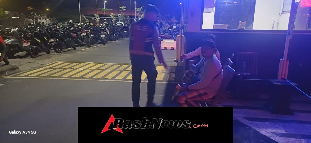 Cegah Curanmor Polsek Kuta Utara Patroli Ingatkan Kunci Nyantol Di Sentral Parkir Canggu