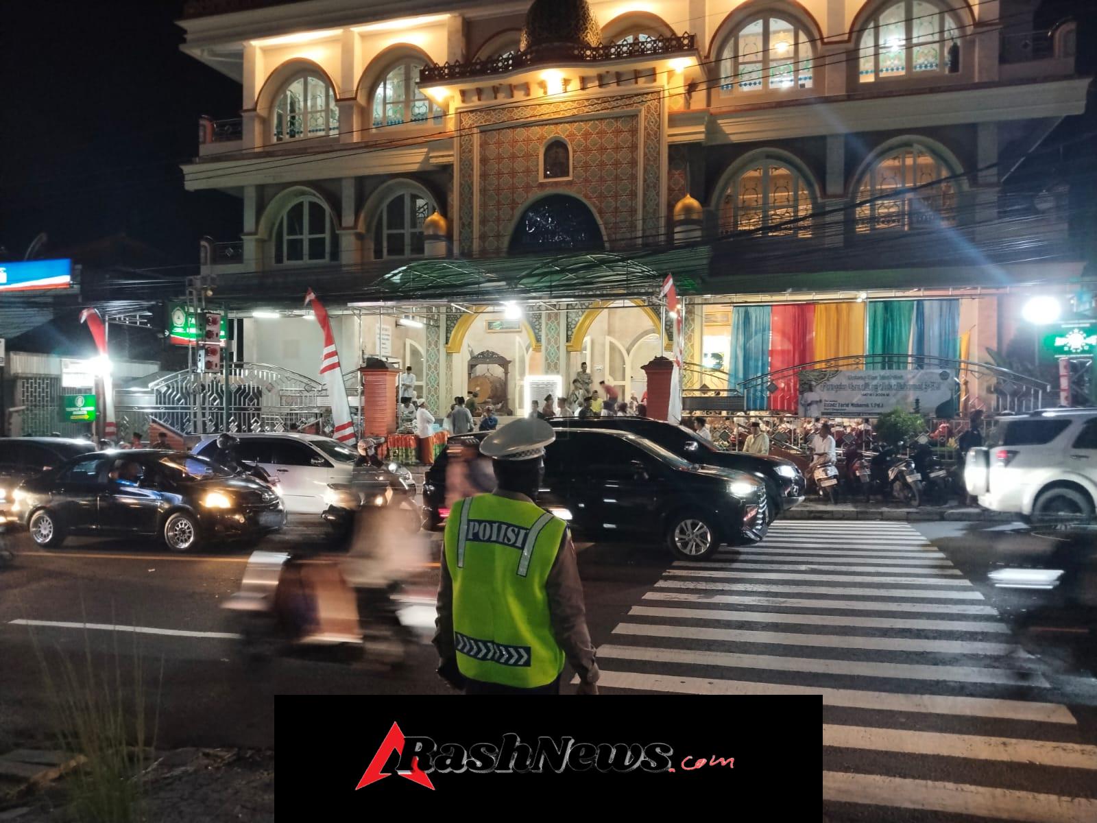 Pengamanan Giat Memperingati Isra Mi’raj Nabi Muhammad Saw 1447H/2026 M di Masjid Al-Huda l Kediri