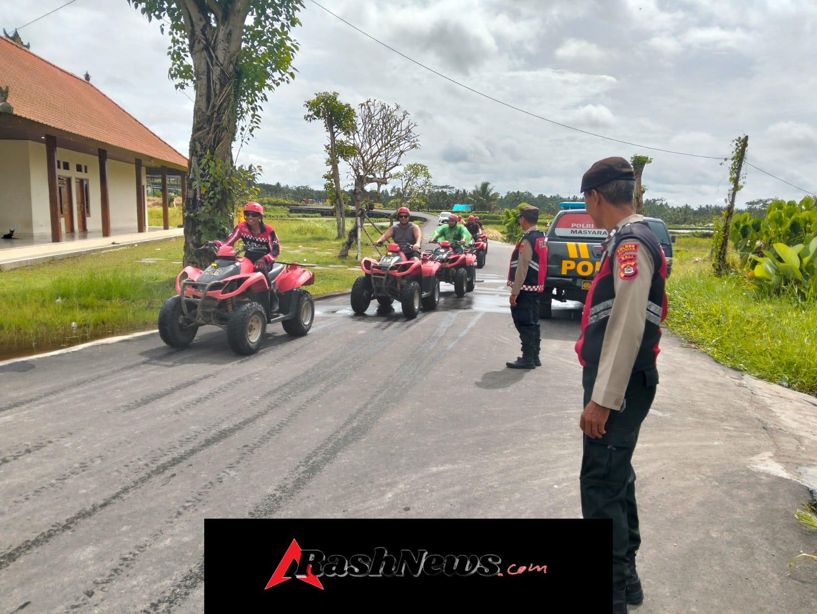 Dukung Pariwisata Aman, Polsek Payangan Gelar Patroli Presisi di Obyek Wisata