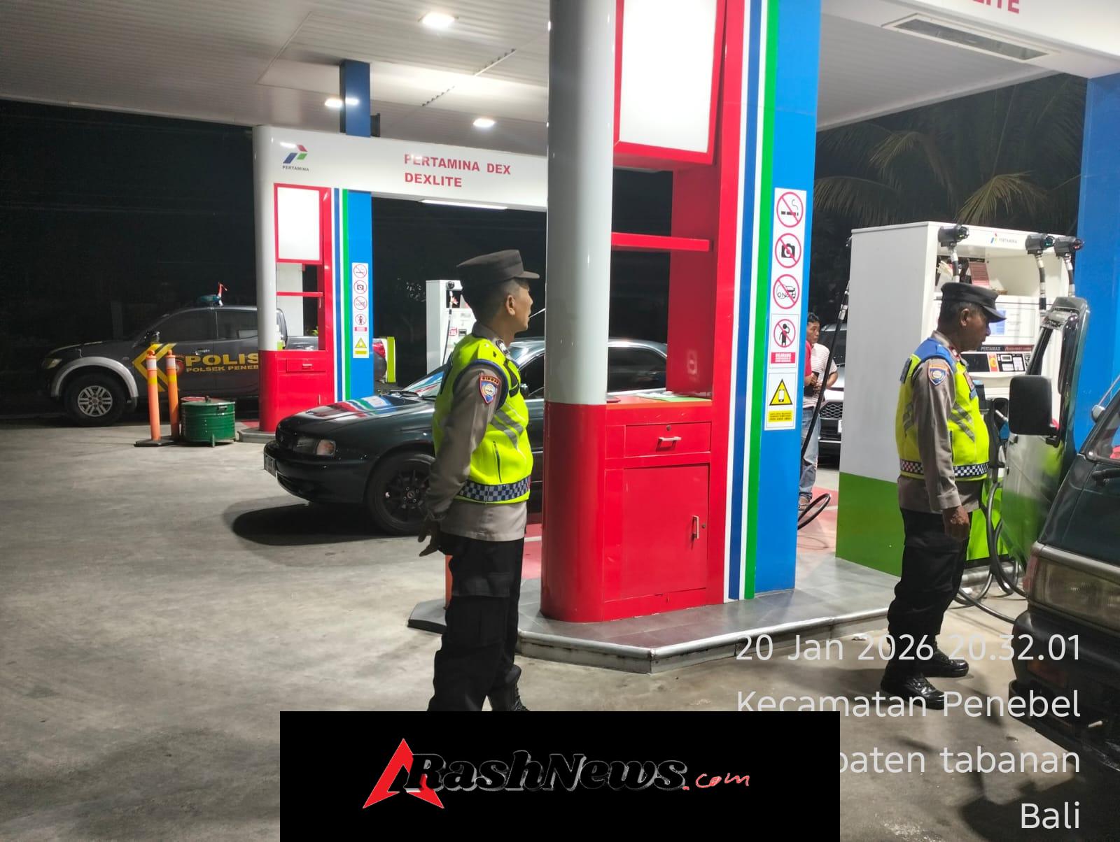 Cegah terjadinya Kriminalitas pada malam hari, Polsek Penebel laksanakan Patroli Blue Light