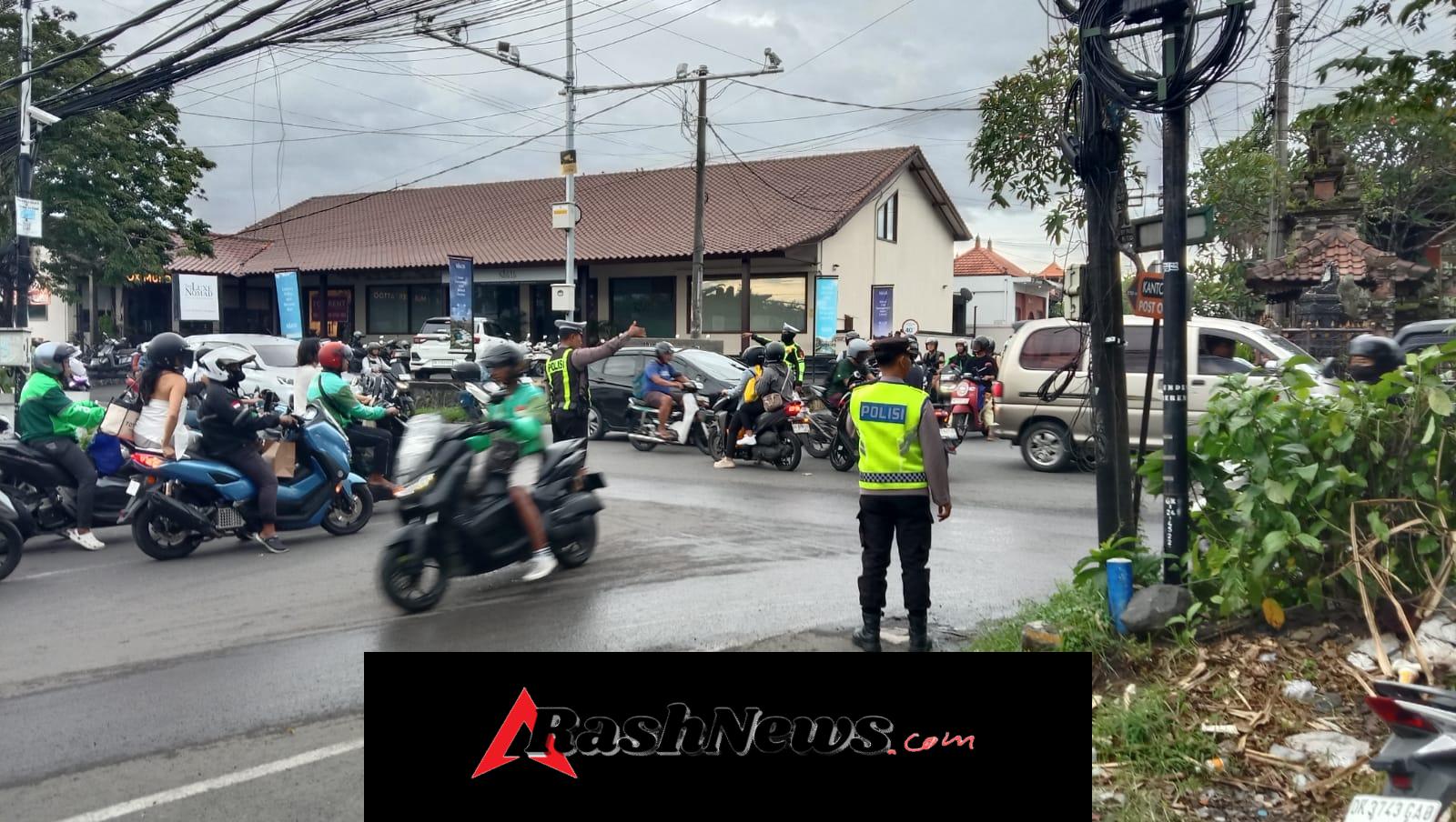 Antisipasi Kepadatan Sore Hari, Polres Badung Gelar Strong Point di Sejumlah Simpang Strategis