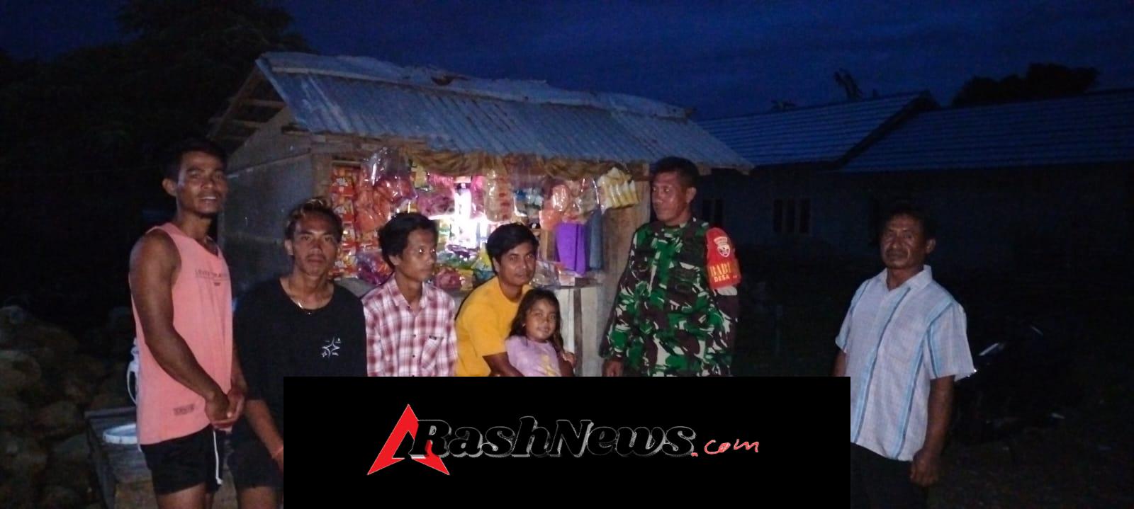 Ronda Malam Jadi Wadah Kebersamaan Babinsa dan Masyarakat