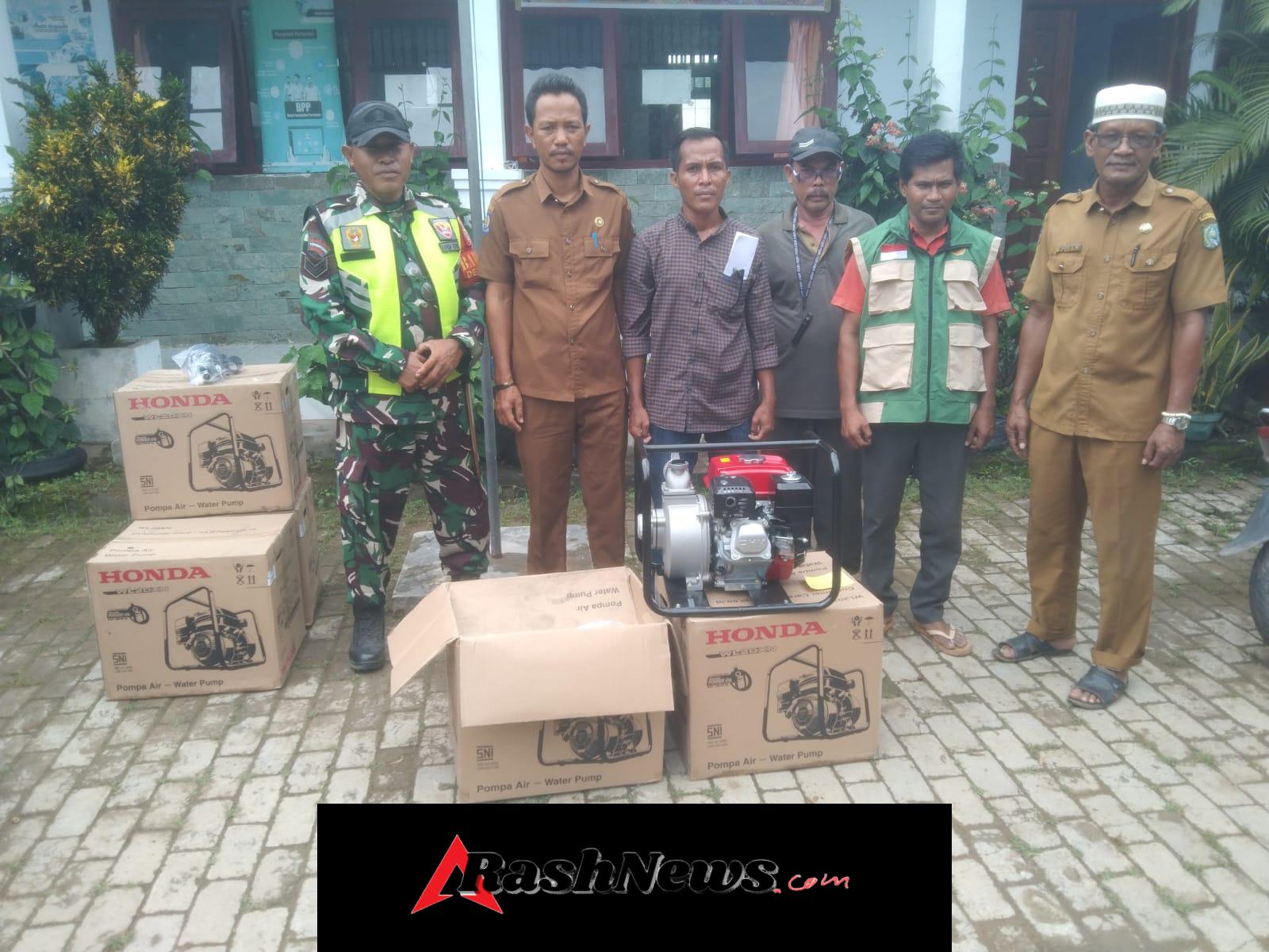 Posramil Lambu – Koramil 1608-03/Sape Hadiri Penyerahan 15 Unit Mesin Diesel untuk Ketahanan Pangan