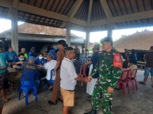 Dampingi Posyandu Di Dusun Kaleran, Serda Bagus Ungkap Diwarnai Rikkes Gratis Dari RSU GMB