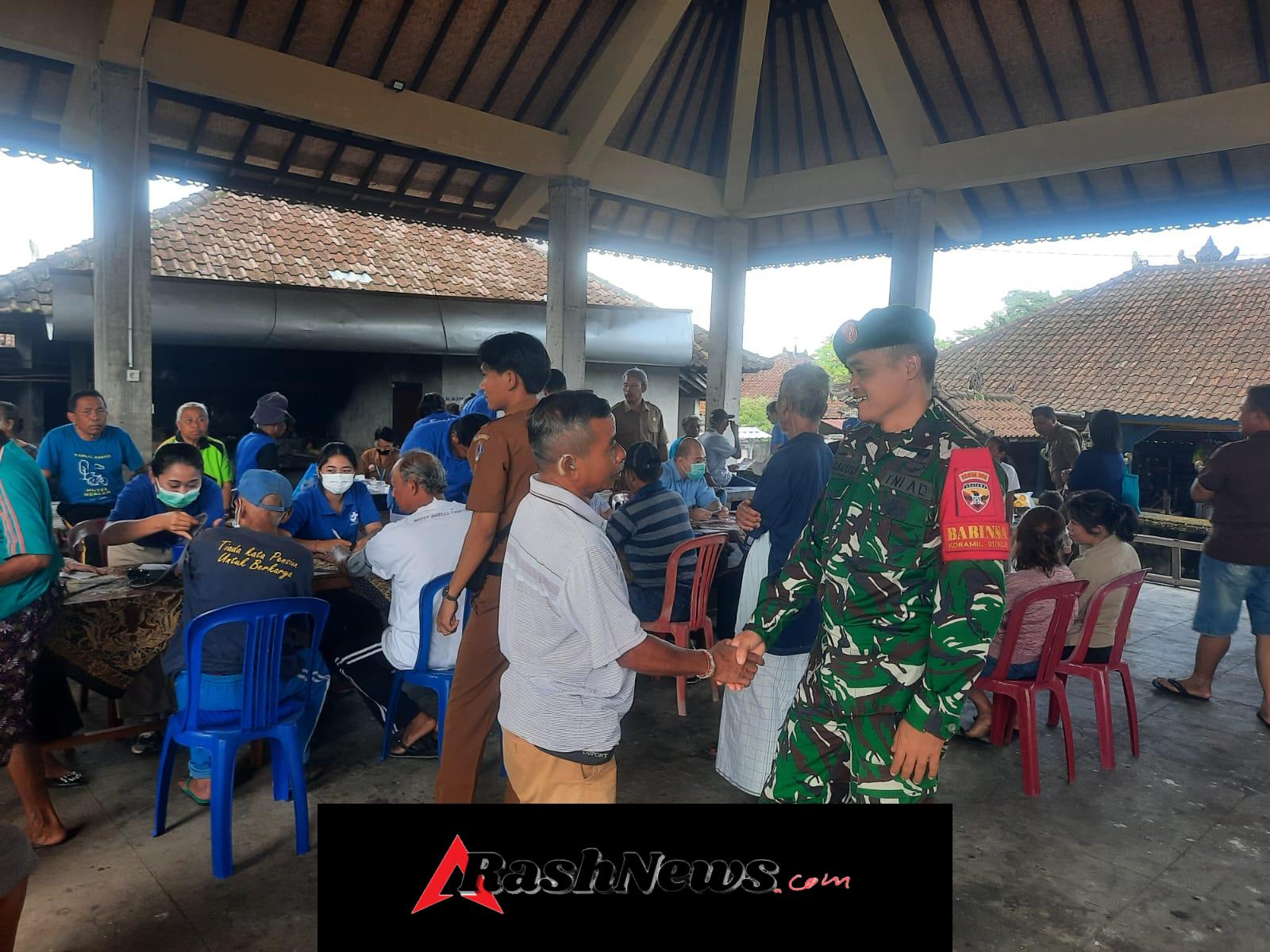 Dampingi Posyandu Di Dusun Kaleran, Serda Bagus Ungkap Diwarnai Rikkes Gratis Dari RSU GMB