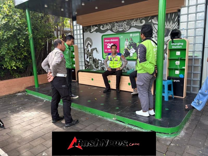 Sat Lantas Polres Bandara Ngurah Rai Imbau Driver Tertib Berlalu Lintas di Tengah Cuaca Buruk