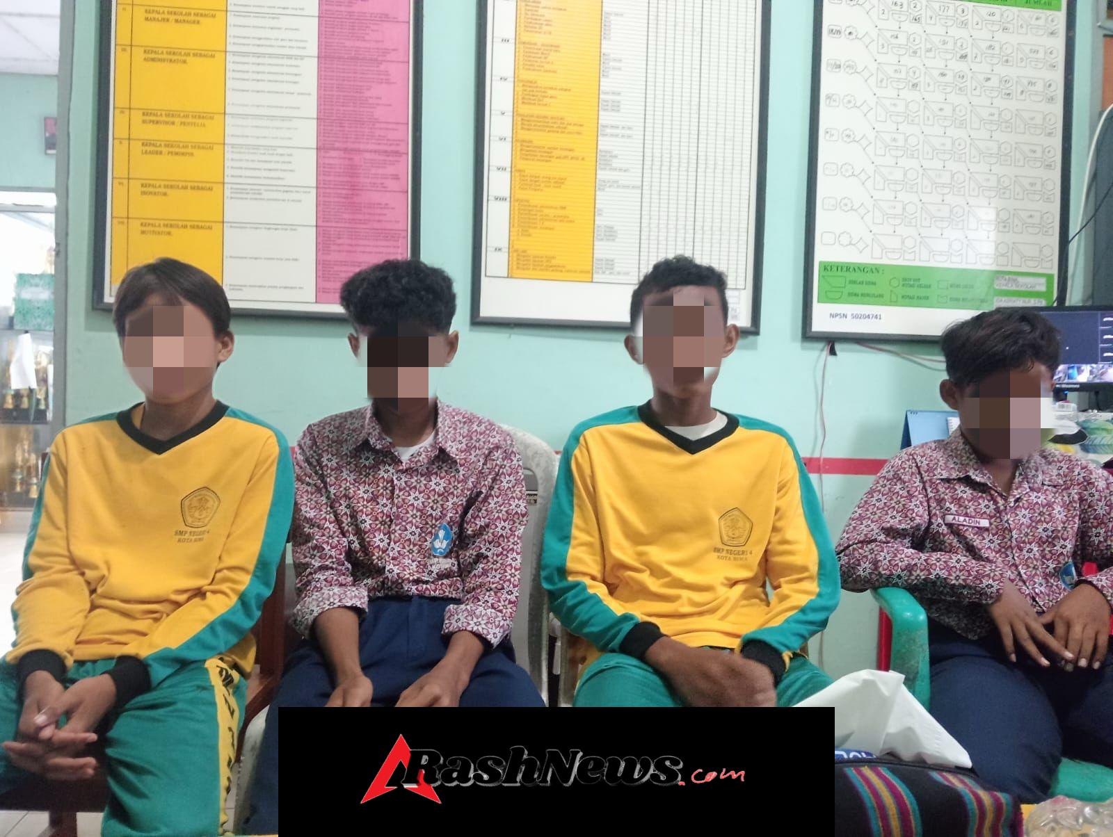 Dandim 1608/Bima Amankan Anak-anak SMPN 04 yang Sedang Merokok di Gang Veteran
