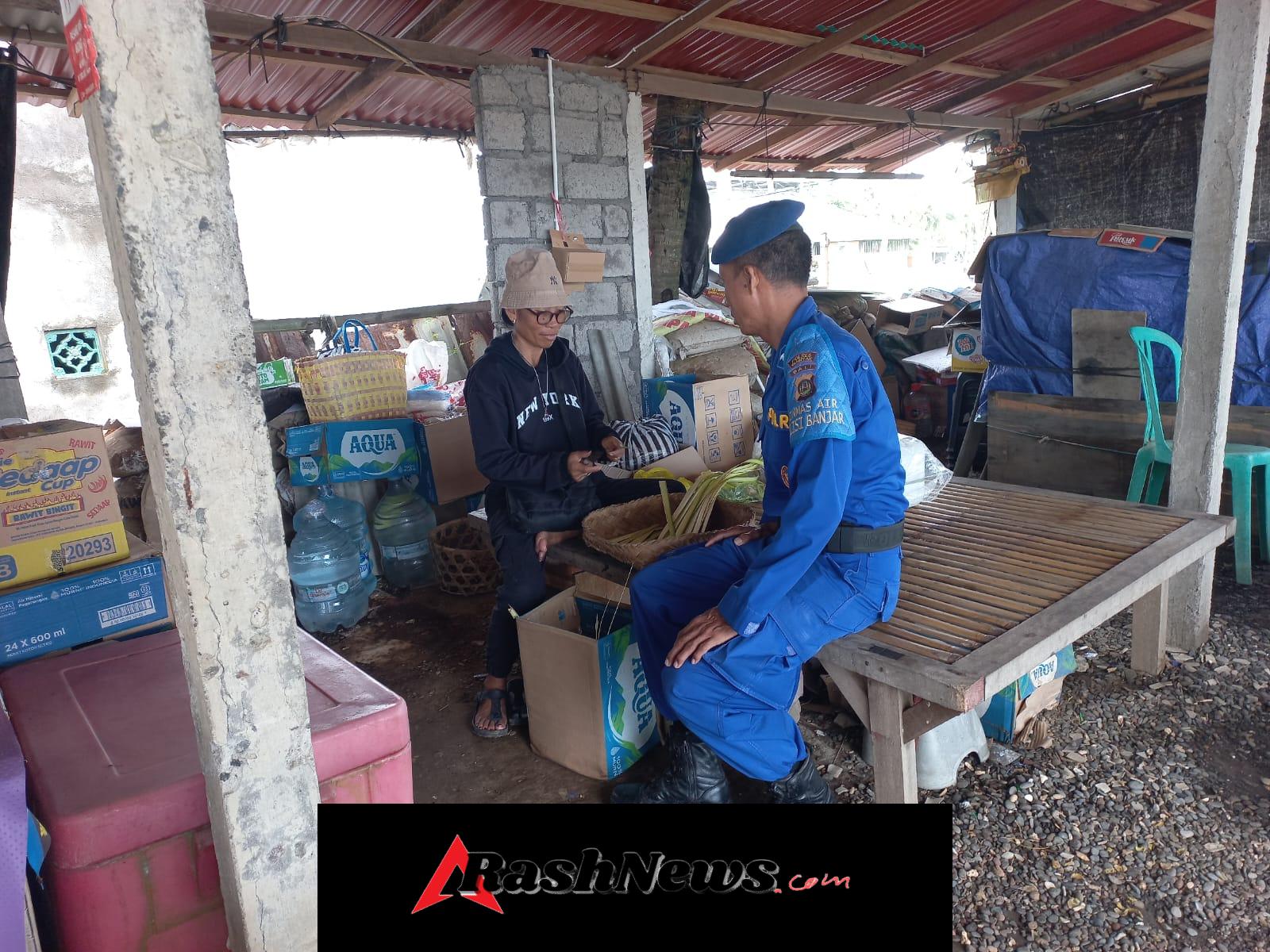 Sat Polairud Ingatkan Warga Waspada Cuaca Ekstrem di Pesisir Pantai Masceti